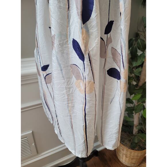 Isabella Sinclair Dress Size 2 White Floral Sleeveless Summer Casual - Picture 9 of 15